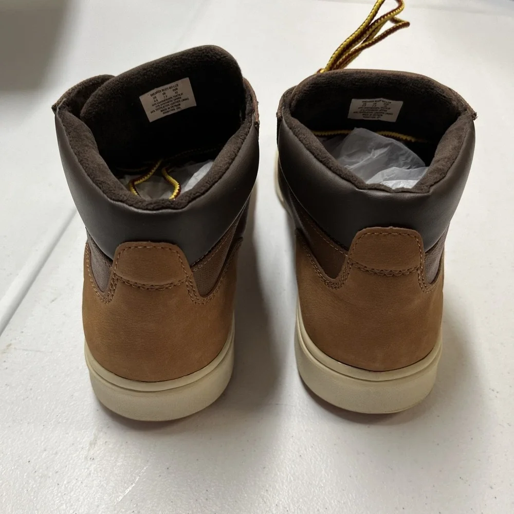 Polo Ralph Lauren Sneaker Boot Brown Leather Chukka Lace Up Size 8.5 Preppy‎